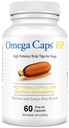 Omega Caps HP Snip tips for mellomstore og store hunder høy potens EPA og DHA Maksimal biotilgjengelighet Fish Oil Supplement Vet Formulert i USA Hud Coat Felles- og hjertehelse 60 kapsler