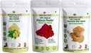 Combo organisk tørket Amla, Hibiscus og Methi (Fenugreek) pulver (Each 100 Gram/3.5 Ounce) Hyllanthus Emblica Hibiscus Rosa-Sinensis Trigonella Foenum-Graecum