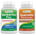 Beste Naturals Berberine Plus 1000mg & Quercetin med Bromelain