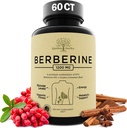 Berberine Supplement, Berberine 1200 Mg – Berberine HCL & Ceylon Cinnamon for kvinner og menn – Berberine Capsules støtter sunn immunsystem og vektkontroll