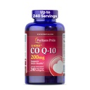 Puritans Pride Coenzym CoQ10 200mg, Dietary Supplement for hjerte helse, blodtrykk, oral gum helse, og sunn aldring støtte, 240 Serveringer, Rapid Release Softgels