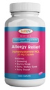 Helse LFE Allergi Relief, Medisin Diphenhydramine HCl Caplets, 25 mg | Barn og voksne | Relieves Sneezing, Runny Nese, Hay Fever symptomer, kløende øyne og Throat (Stor, 1000 greve)