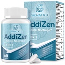 17-i-1 Brain Supplement for hukommelse og fokus | Naturlig nootropics Brain Supplement for hjernen kognisjon, energi | høy absorpsjon | L-theanin, fytonutrient blanding og vitaminer B6, B12 | 60 tabletter