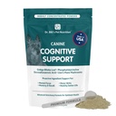 Dr. Bill's Canine Cognitive Support | Minne støtte Supplement Multivitamin for hunder | Inneholder Gingko Biloba, L-Carnosin, Vitamin B-12, L-Glutamin, L-Tyrosin og DHA for voksen og eldre hund
