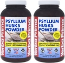 Yerba Prima Psyllium Husk pulver 12 oz (Pack of 2) - Naturlig fiber Supplement