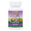 NaturesPlus Animal Parade AcidophiKidz, Berry Flavor - 90 Chewable, Animal-Shaped Tabletter - Pakke med 2 - med probiotika, FOS & Grape frø - 180 Total Services
