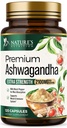 Ashwagandha Supplements - 2100mg Ashwagandha Capsule for kvinner og menn, Naturlig Antioksidant støtte, Ashwa Root Extract, Ekstra styrke rolig støtte med svart pepper, vegansk og glutenfri - 120 kapsler