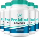Rise labs ProMind Complex Supplement, Organic Memory Supporting Formula for å styrke hjernen, brukes til å øke minne - Pakke med 5(300 kapsler)