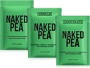 Naken Vegan prøve pakke pea, sjokolade pea og vanilla pea