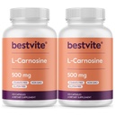BESTVITE L-Carnosin 500 mg (240 kapsler) (120x2) Ingen fyllstoffer - Ingen stearates - Ikke GMO - Glutenfri