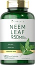 Carlyle Neem Leaf | 950 mg | 150 pulver kapsler | Ikke-GMO og glutenfri formel | verdi størrelse | Tradisjonell Herbal Supplement | Azadirachta Indica