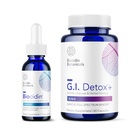 Bio-Botanisk forskning Biocidin flytende formel (1 oz) med GI Detox + Gentle Binder - to-produkt avgiftsmiddel for å støtte rensing og dialyse - Assister i Toxin & Biofilm fjerning