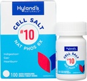 Hyland's No.10 Cell Salt NAT Phos 6X Tabletter, naturlig relief av Heartburn, gass, og fordøyelse, rask oppløsende tabletter, 100 greve