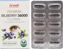 Hi Well Premium Bilberry 36000 + Lutein 12mg 60Vegtariske kapsler