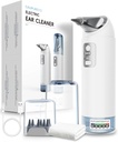 Ear Wax fjerningssett, 360° Electric Ear Cleaner, ørerensesett med 4 vanntrykksmoduser, ørevoksfjerningssett for sikker ør Irrigation Flushing System m/8 Irrigasjonstips, lav støy, IP65 Vanntett