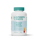 SmartyPants Prenatal vitaminer for kvinner, Multivitamin Gummies: Omega 3 Fish Oil (EPA/DHA), Biotin, Metylfolat, vitamin D3, C, vitamin B12, B6, A, K & Zink, Inositol, 80 Antall (20 dagers forsyning)