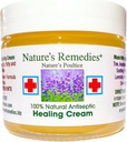 "100% Naturlig antiseptisk healing krem" Helbredelser og soter smittet hud, seng Sores, trykk Sores, sår, smertefulle Ulcers, kløe, skjegg, utskjæringer, kutt, Burner, Poison Ivy, Eczema, Psoriasis 2 ounce