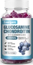 1 Pakke 3000mg Glukosamin Chondroitin med MSM Gummies & Elderberry, Ekstra styrke felles støtte helse, Fleksibilitet, Antioksidant, Immuntilskudd Gummi for voksne, Menn og kvinner 60 greve
