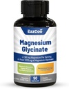 Magnesium Glykinat Kapsler 1270 mg, 380 mg Magnesium Supplement, høy absorpsjon Magnesium Glykinat Supplement, Ikke-GMO Ingen Gluten, 90 Kapsler
