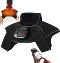 Komfytemp Trådløs oppvarming Pad Vibrasjon Massager for hals og skulder smerte lindring gaver for fars dag, 2.42lb Vektet varmebrekking, 3-8H batterilevetid, APP Control Neck Warmer
