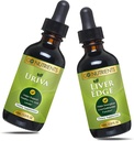 Go Næringsstoffer Uriva & Liver Edge | Liver Cleanse & Advanced Liver Liquid drops Supplement Uric Acid støtte, for sunn uricsyre nivåer Det hjelper Ease Discomfort og Muscle Soreness