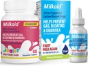 Melkeaid Junior Lactase Enzyme Chewable Tabletter Lactase Drops for Lactase Intolerance Relief | forhindrer gass, Bloating, Diarrea hos barn | Fastvirkende Dairy Digestive Supplement |