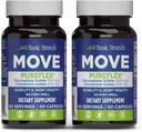 Grunnleggende merker - Move Pureflex Glucosamine Chondroitin - Felles støttetilskudd for fleksibilitet og mobilitet - 60 kapsler - 2-pakker