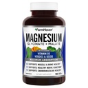 FarmHaven Magnesium Glycinat & Malate Complex w/Vitamin D3, 100% Chelated for Max Absorpsjon, Vegetarian – Bein Helse, Nerver, Muskler, 180 Kapsler, 90 dager