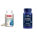 Jarrow Inositol 750mg 100 Veggie Capsules & Life Extension NAC 600mg 60 Capsules Lever og pustende støtte