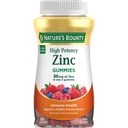Naturens Bounty Zinc Gummies, Immun Support Gummies, Støtter Hud og Antioksidant Helse, Blandet Berry, 30 mg, 120 greve