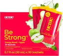 BeMe Vitamin B12 flytende Shot, BeStrong - Vitamin B 12 drikkelig flytende kosttilskudd støtter energiforsterkning, fokus, og konsentrasjon - Guarana, Taurin, & kollagen kosttilskudd fremme gjenoppretting (30 Sachets)