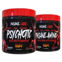 Insane Labz Hellboy Bundle, Psykotisk Hellboy Pre Workout og Insane Amino BCAA, Øk muskelmasse, styrke, fokus og gjenopprettingstid, Fruit Punch