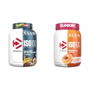 Dymatisere ISO100 Hydrolysert Proteinpulver, 100% Whey Isolat, 25 g protein, 5,5 g BCAA & ISO100 Hydrolysert Proteinpulver, 100% Whey Isolat, Dunkin' Glazed Donut Flavor