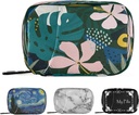 Naanle Hawaiian Palm Leaf Flower Pill Box 7 Day Pill Veske Reise Pill Organizer Veske med Zipper Portable Weekly Case Compact Størrelse for vitamin Supplement Holder