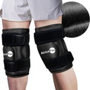 2 Ispakke for Knee smertelindring, Reusable Gel Ice Wrap for skadeskader, hevelse, Knee erstatningskirurgi, kald komprimeringsterapi for ledgikt, Meniscus Tear og ACL, svart