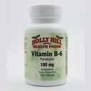 Holly Hill helse matvarer, vitamin B6, 100 tabletter