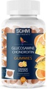 SOHM Glukosamin og Chondrotin Gummies 60 Greve individuelt omgitt, støtter leddene Helse og Bein Helse, Glukosamin Chondroitin Gummies for menn og kvinner Vegetarisk (Pineapple,Orange)
