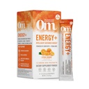 OM MUSHROOM SUPERFOOD Energi Plus Mushroom Powder Drink Blande, Citrus Orange, Single Servere, 10 greve, Mushroom Blande, Cordyceps, Yerba Mate, Tumeric, Vitamin B Complex, Pre-Workout, Immuntilskudd