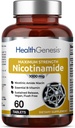 B-3 Nicotinamid 1000 mg 60 Tabs Ekstra styrke Slow Release - Naturlig flush-fri vitamin formel | Glutenfri nikotinisk amid niacin | støtter huden helse | Cell Repair Support