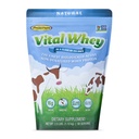 Grass-Fed Whey Protein pulver for immunvitalitet, Naturlig Flavor 2.5lbs (56 Serveringer), 15g Protein Per Serve, Vital Whey, Ren Holistisk, Velvære ernæring