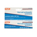 Rugby Førstehjelp Antiseptisk Ointment, Povidon Iodin USP 10% Topical Solution, bidrar til å forebygge infeksjon i mindre kutt, Scrapes og Burns - 1 Oz.