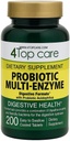 Probiotiske multi-enzymer med prebiotika og probiotiske syreophilus for Digestive og Gut Health, som gir lindring fra mat-tid ubehag og Bloating. Kosttilskudd, 200 greve.