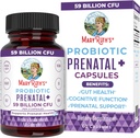 MaryRuth Organics Prenatal Vitaminer og probiotika | 59 milliarder CFU Vitamin D3 & B12 | Jern | Folat | Selenium | Choline | Vegansk | Ikke-GMO | 60 Kapsler