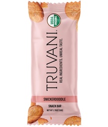 Truvani Plante Basert Snack Bars | Snickerdoodle 1 pakke | 5g Protein | USDA organisk og vegansk | Den eneste baren | Dairy, Soja, og Glutenfri | Individuelt innpakket