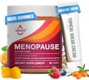 Lubracil Menopause Gummies & Topical Vulva Cream Bundle – Hormon-fri støtte for varme blits, Vaginal tørrhet, kløe, Mood Swings & Night Sweats med svart cohosh, Ashwagandha, Omega-7 & vitamin E