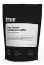 Ekte Ernæring Pea Protein Powder Isolate - 25g Ikke-GMO Vegansk Protein pulver per servering - Lav kull, Lavt fett, høy leucin - Glutenfri, Dammfri, Soya Gratis - Fransk Vanilla - 1LB