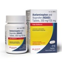 Dual Action Acetaminophen 250 mg og Ibuprofen 125 mg Caplets, opp til 8 timer smertelindring for mindre smerter og smerter, hodepine, tannsmerter, ryggsmerter, Menstrual Cramps, mindre ledgiktsmerter, 216 greve