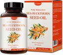 ULTHMOK Premium Sea Buckthorn frøolje, 100% frøolje, 100 Softgels & 100×500 mg,Non-GMO, Glutenfri.