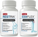 N-Labs Joint Support & Sleep Aid Combo - ExaFlex med Boswellia Extract og Bromelain for Joint Support + Restria med Lanconone Herbal blanding og søvn Formula for Nighttime Relaxation