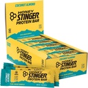 Honning Stinger Protein Bar, Coconut Almond, Protein pakket mat for øvelse, utholdenhet og ytelse, Sport Ernæring Snack for hjem og gym, Post Trening, Boks med 15
